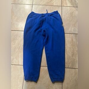 Blue Polo Ralph Lauren Fleece Drawstring Cuffed Sweatpants Size L